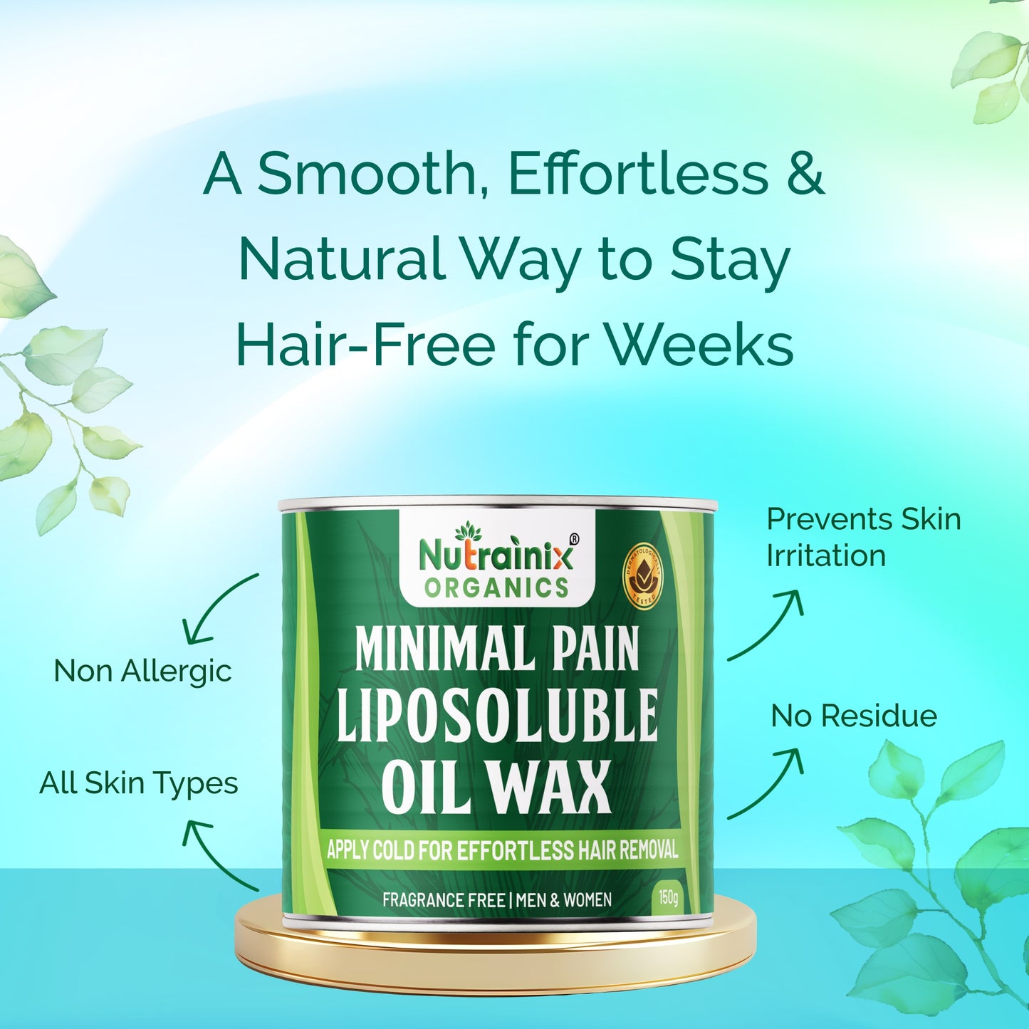 Minimal Pain Liposoluble Oil Wax - Apply Cold For Effortless Hair Removal