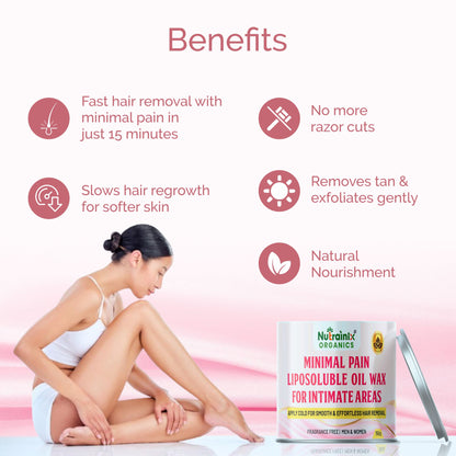 Minimal Pain Liposoluble Oil Wax For Intimate Areas