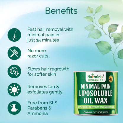 Minimal Pain Liposoluble Oil Wax - Apply Cold For Effortless Hair Removal