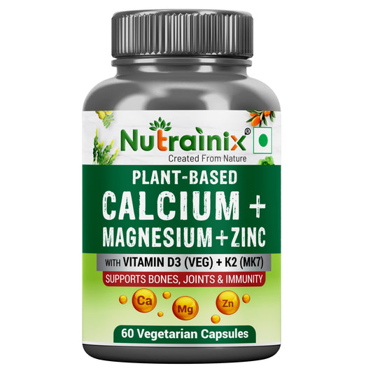 Plant-Based Calcium Magnesium Zinc with D3+K2