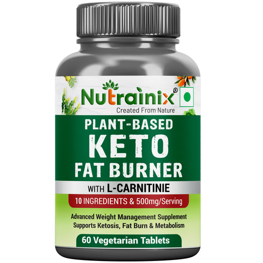 Nutrainix Plant-Based Keto Fat Burner - 60 Vegetarian Tablets